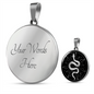Sacred Geometry Sun Snake Circle Necklace Stainless Steel or 18k Gold 18-22"-Express Your Love Gifts