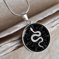 Sacred Geometry Sun Snake Circle Necklace Stainless Steel or 18k Gold 18-22"-Express Your Love Gifts