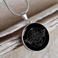 Sacred Geometry The Egyptian Scarab Circle Necklace Stainless Steel or 18k Gold 18-22"-Express Your Love Gifts