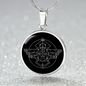 Sacred Geometry The Egyptian Scarab Circle Necklace Stainless Steel or 18k Gold 18-22"-Express Your Love Gifts