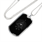 Sacred Geometry The Eye Necklace Stainless Steel or 18k Gold Dog Tag-Express Your Love Gifts