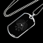 Sacred Geometry The Eye Necklace Stainless Steel or 18k Gold Dog Tag-Express Your Love Gifts
