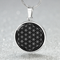 Sacred Geometry The Flower of Life Circle Necklace Stainless Steel or 18k Gold 18-22"-Express Your Love Gifts