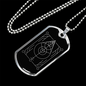 Sacred Geometry The Leaf Necklace Stainless Steel or 18k Gold Dog Tag-Express Your Love Gifts