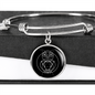 Sacred Geometry The Owl Bracelet Stainless Steel or 18k Gold Circle Bangle-Express Your Love Gifts