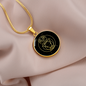 Sacred Geometry The Owl Circle Necklace Stainless Steel or 18k Gold 18-22"-Express Your Love Gifts