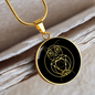 Sacred Geometry The Owl Circle Necklace Stainless Steel or 18k Gold 18-22"-Express Your Love Gifts