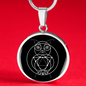 Sacred Geometry The Owl Circle Necklace Stainless Steel or 18k Gold 18-22"-Express Your Love Gifts