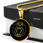 Sacred Geometry The Owl Circle Necklace Stainless Steel or 18k Gold 18-22"-Express Your Love Gifts