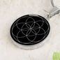 Sacred Geometry The Seed of Life Circle Necklace Stainless Steel or 18k Gold 18-22"-Express Your Love Gifts