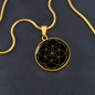 Sacred Geometry The Seed of Life Circle Necklace Stainless Steel or 18k Gold 18-22"-Express Your Love Gifts