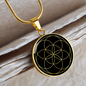 Sacred Geometry The Seed of Life Circle Necklace Stainless Steel or 18k Gold 18-22"-Express Your Love Gifts
