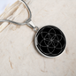 Sacred Geometry The Seed of Life Circle Necklace Stainless Steel or 18k Gold 18-22"-Express Your Love Gifts