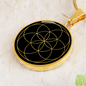 Sacred Geometry The Seed of Life Circle Necklace Stainless Steel or 18k Gold 18-22"-Express Your Love Gifts
