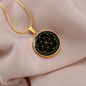Sacred Geometry The Seed of Life Stylized Version Circle Necklace Stainless Steel or 18k Gold 18-22"-Express Your Love Gifts