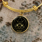 Sacred Geometry The Skull Bracelet Stainless Steel or 18k Gold Circle Bangle-Express Your Love Gifts