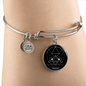 Sacred Geometry The Skull Bracelet Stainless Steel or 18k Gold Circle Bangle-Express Your Love Gifts