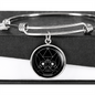 Sacred Geometry The Skull Bracelet Stainless Steel or 18k Gold Circle Bangle-Express Your Love Gifts