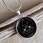 Sacred Geometry The Skull Circle Necklace Stainless Steel or 18k Gold 18-22"-Express Your Love Gifts