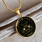 Sacred Geometry The Skull Circle Necklace Stainless Steel or 18k Gold 18-22"-Express Your Love Gifts