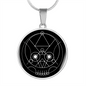 Sacred Geometry The Skull Circle Necklace Stainless Steel or 18k Gold 18-22"-Express Your Love Gifts