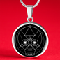 Sacred Geometry The Skull Circle Necklace Stainless Steel or 18k Gold 18-22"-Express Your Love Gifts