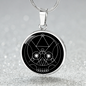 Sacred Geometry The Skull Circle Necklace Stainless Steel or 18k Gold 18-22"-Express Your Love Gifts