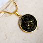 Sacred Geometry The Skull Circle Necklace Stainless Steel or 18k Gold 18-22"-Express Your Love Gifts