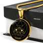 Sacred Geometry The Skull Circle Necklace Stainless Steel or 18k Gold 18-22"-Express Your Love Gifts