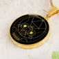 Sacred Geometry The Skull Circle Necklace Stainless Steel or 18k Gold 18-22"-Express Your Love Gifts