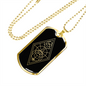 Sacred Geometry The Tree Necklace Stainless Steel or 18k Gold Dog Tag-Express Your Love Gifts