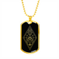 Sacred Geometry The Tree Necklace Stainless Steel or 18k Gold Dog Tag-Express Your Love Gifts