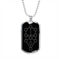 Sacred Geometry The Tree of Life White Necklace Stainless Steel or 18k Gold Dog Tag-Express Your Love Gifts
