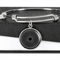 Sacred Geometry Torus Yantra White Bracelet Stainless Steel or 18k Gold Circle Bangle-Express Your Love Gifts