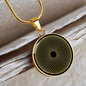 Sacred Geometry Torus Yantra White Circle Necklace Stainless Steel or 18k Gold 18-22"-Express Your Love Gifts