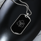 Sacred Geometry Triquetra with Triangle Necklace Stainless Steel or 18k Gold Dog Tag-Express Your Love Gifts