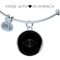 Sacred Geometry Vesica Picsis Bracelet Stainless Steel or 18k Gold Circle Bangle-Express Your Love Gifts