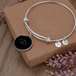Sacred Geometry Vesica Picsis Bracelet Stainless Steel or 18k Gold Circle Bangle-Express Your Love Gifts