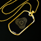 Sacred Geometry Visica Piscis Triquetra Overlapping Necklace Stainless Steel or 18k Gold Dog Tag-Express Your Love Gifts
