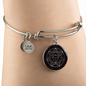 Sacred Geometry With Different Shapes Inside the Circle Bracelet Stainless Steel or 18k Gold Circle Bangle-Express Your Love Gifts