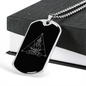 Sacred Geometry Zen Meditation Necklace Stainless Steel or 18k Gold Dog Tag-Express Your Love Gifts