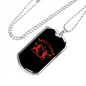 Sagittarius Archers Zodiac Necklace Stainless Steel or 18k Gold Dog Tag 24" Chain-Express Your Love Gifts