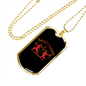 Sagittarius Archers Zodiac Necklace Stainless Steel or 18k Gold Dog Tag 24" Chain-Express Your Love Gifts