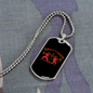 Sagittarius Archers Zodiac Necklace Stainless Steel or 18k Gold Dog Tag 24" Chain-Express Your Love Gifts