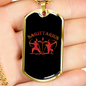 Sagittarius Archers Zodiac Necklace Stainless Steel or 18k Gold Dog Tag 24" Chain-Express Your Love Gifts
