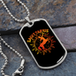 Sagittarius Centaur Zodiac Necklace Stainless Steel or 18k Gold Dog Tag 24" Chain-Express Your Love Gifts