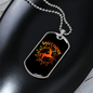Sagittarius Centaur Zodiac Necklace Stainless Steel or 18k Gold Dog Tag 24" Chain-Express Your Love Gifts
