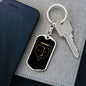 Sagittarius Dog Tag Pendant Keychain Stainless Steel or 18k Gold-Express Your Love Gifts