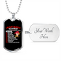 Sagittarius Facts White Zodiac Necklace Stainless Steel or 18k Gold Dog Tag 24" Chain-Express Your Love Gifts