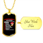 Sagittarius Facts White Zodiac Necklace Stainless Steel or 18k Gold Dog Tag 24" Chain-Express Your Love Gifts